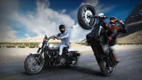 Snelweg stunt Motorfiets - VR Screen Shot 1
