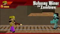 Subway Miners vs Zombies Screen Shot 1