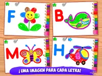 Juegos ABC Pintar niños letras Screen Shot 15