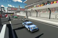 لعبة المربع سيارات السباق Screen Shot 4