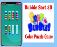 Bubble Sort 3D - Color Puzzle Game Screen Shot 3