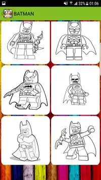Libro para colorear para BAT-LEGO Screen Shot 7