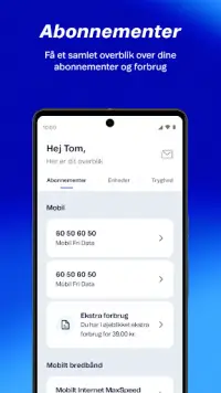 Mit Telenor, Danmark Screen Shot 2