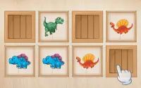 Puzzle dla dzieci Gra dinozaur Screen Shot 7