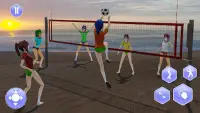 Anime Girl Summer Sports Games Screen Shot 0