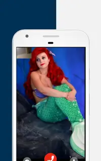 Mermaid fake video call game Screen Shot 0