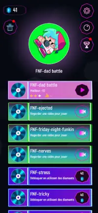 FNF Tiles Hop Music Game Ball - Neon EDM Rush Screen Shot 1