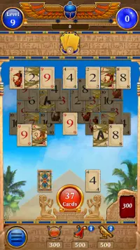 Scheda del Faraone - gioco di carte solitario Screen Shot 0