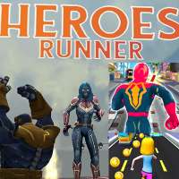 Amazing Super Heroes Running -