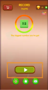 Number Game - Math-3 Game - Merge Block Raising Screen Shot 1
