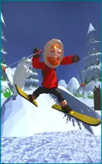 Xtreme Downhill Skiing Stuntman : Winter Freestyle Screen Shot 1