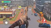 Angry Dinosaur City Attack: Wild Animal Games Screen Shot 4
