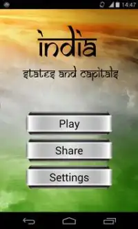 India States and Capitals Screen Shot 0