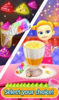 Rainbow Glitter Milkshake Maker: Fashion Food Cook Screen Shot 6