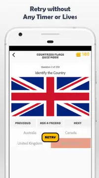 World GK Quiz Game - Flags Maps Currency Geography Screen Shot 2