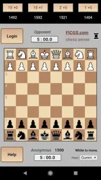 Chess Trainer • FICGS play rated games online Screen Shot 0