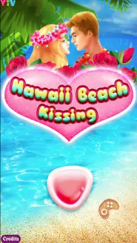 Hawaii Beach Kissing - Kiss Games For Girls Screen Shot 0