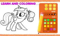 Cute Litle Pony Beautiful - Coloring Book Screen Shot 3