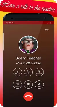 video call from scary teacher, and chat prank Screen Shot 3