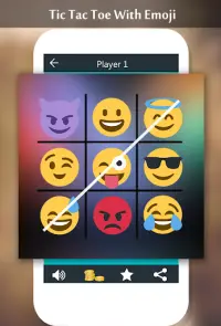 Tic Tac Toe With Emoji & Emoticon Screen Shot 2