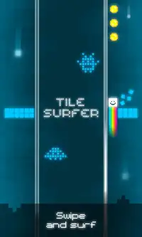 Tile Surfer - Pixel Art Game Screen Shot 0