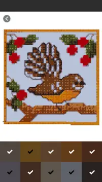 Cross Stitch Pixel Art Color By Number Screen Shot 4