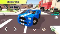 Blocky Car Racer - रेसिंग गेम Screen Shot 0