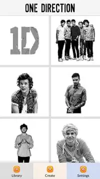 One Direction Color by Number - Pixel Art Game Screen Shot 0