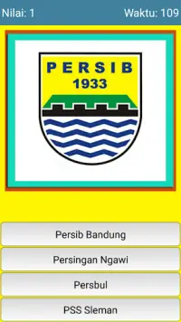 Tebak Klub Sepak Bola Indonesia Screen Shot 0