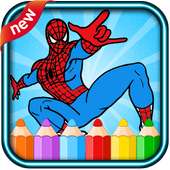 super heros coloring amazing of spider game