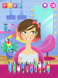 Girls Hair Salon - Hairstyle makeover kids games Screen Shot 9