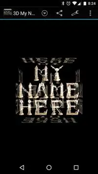 3D My Name Steampunk Fonts LWP Screen Shot 1