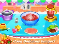 Burger maker Fast Food nhà bếp trò chơi Screen Shot 4