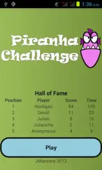 Piranha Challenge Screen Shot 0