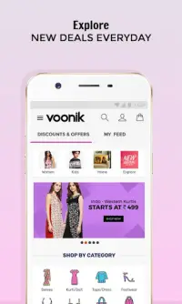 Voonik Online Shopping App Screen Shot 0