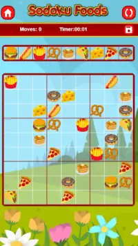 Sudoku Puzzle Foods Free Screen Shot 2