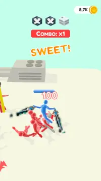 Jelly Fighter: カラーキャンディーとスティックマンゲーム Screen Shot 7