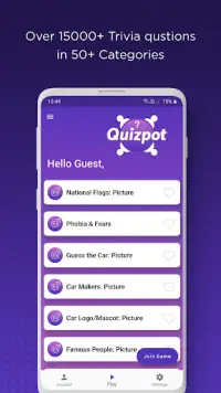 QuizPot: Group GK Quiz Trivia Screen Shot 1