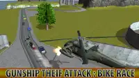 Gunship Thief Attack:Bike Race Screen Shot 3