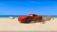 Superheroes Lightning Mcqueen Stunt Racing Games Screen Shot 6