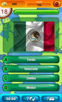 Drapeaux Jeu de Quiz Screen Shot 4