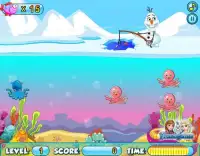 Fishing With Frozen Snowman Screen Shot 1