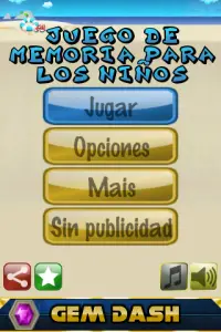 Juego de Memoria Educativa Screen Shot 0