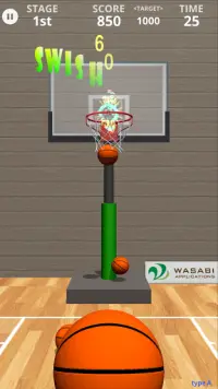 Swish Shot! - バスケットボールシュートゲーム Screen Shot 0