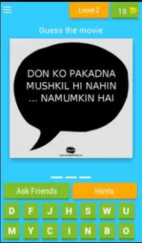 Bollywood Dialogue Quiz Screen Shot 3