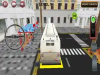 Stadsbus parking 3D-games Screen Shot 4