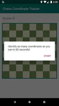 Chess Coordinate Trainer Screen Shot 0