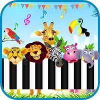 बेबी पियानो पशु खेल - पशु शोर