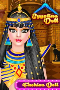 이집트 인형-패션 살롱 드레스 및 화장 Screen Shot 0