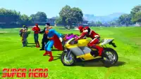 Superheroes Stunt Rider Bike Racing motorcycle Screen Shot 1